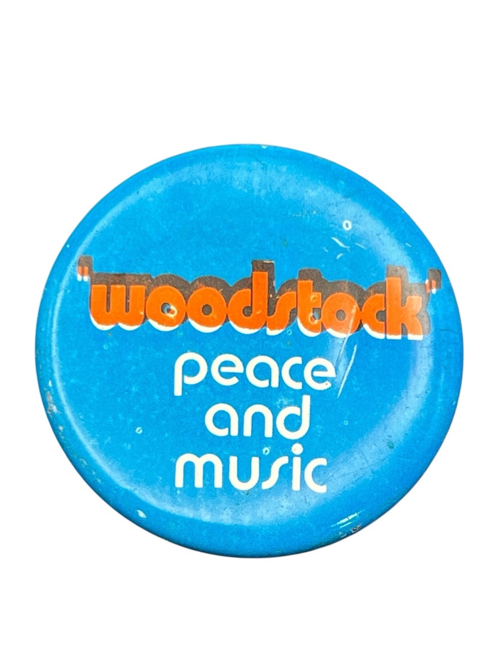 Woodstock concert Original Peace And Love Stickback Button Pin RARE pinback